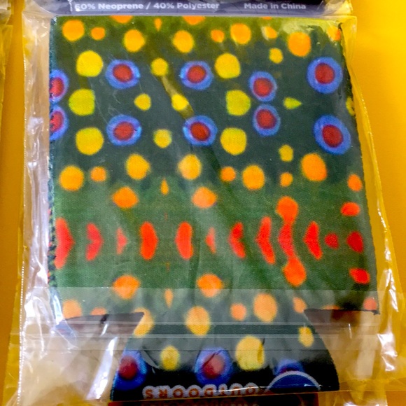 COOZIE 3pk CAN COOLER fish skin print neoprene NEW KOOZIE soda pop beer holder - Picture 5 of 6